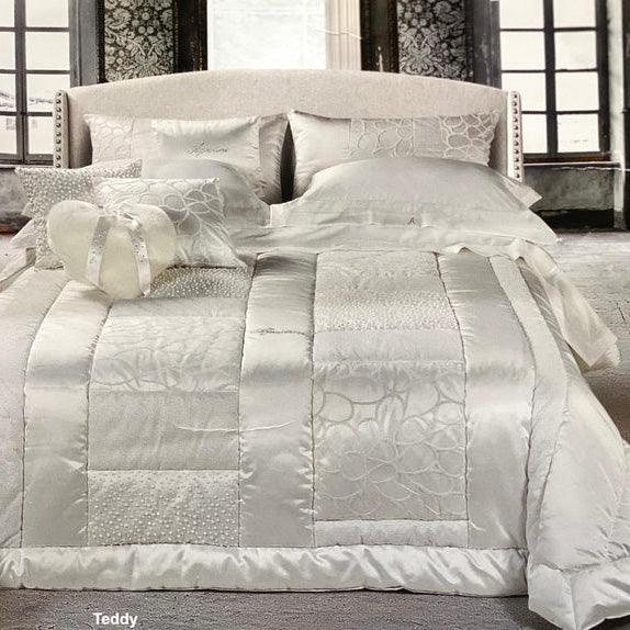 Completo Lenzuola Teddy Matrimoniale in Raso di Cotone - The King Luxury