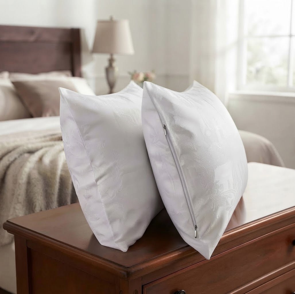 Coppia Federe Alexander Tuscany Home Medaglione in 100% Cotone - The King Luxury