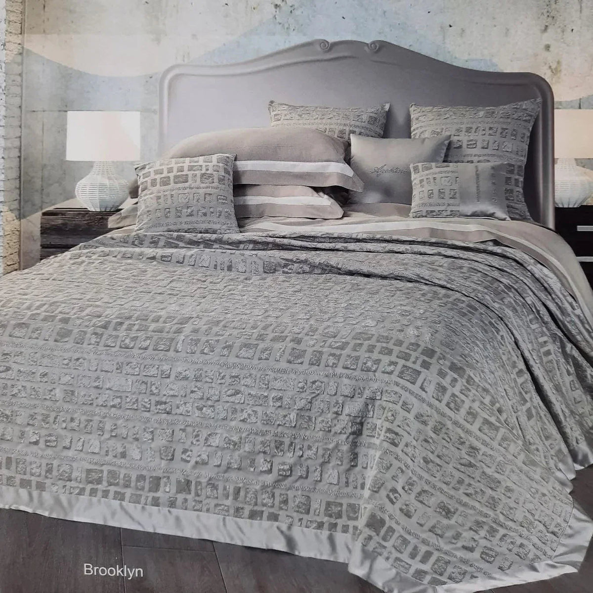 Copriletto Matrimoniale Brooklyn Agostini Jacquard Rosso - The King Luxury