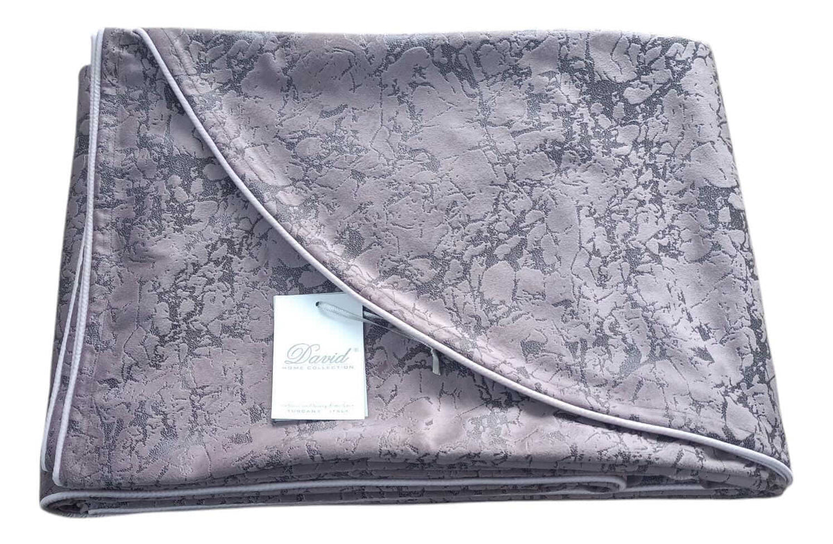 Copriletto Matrimoniale David Revolution Velluto Malva - The King Luxury