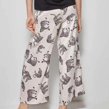 Pantalone Largo Gisela Stampato - The King Luxury