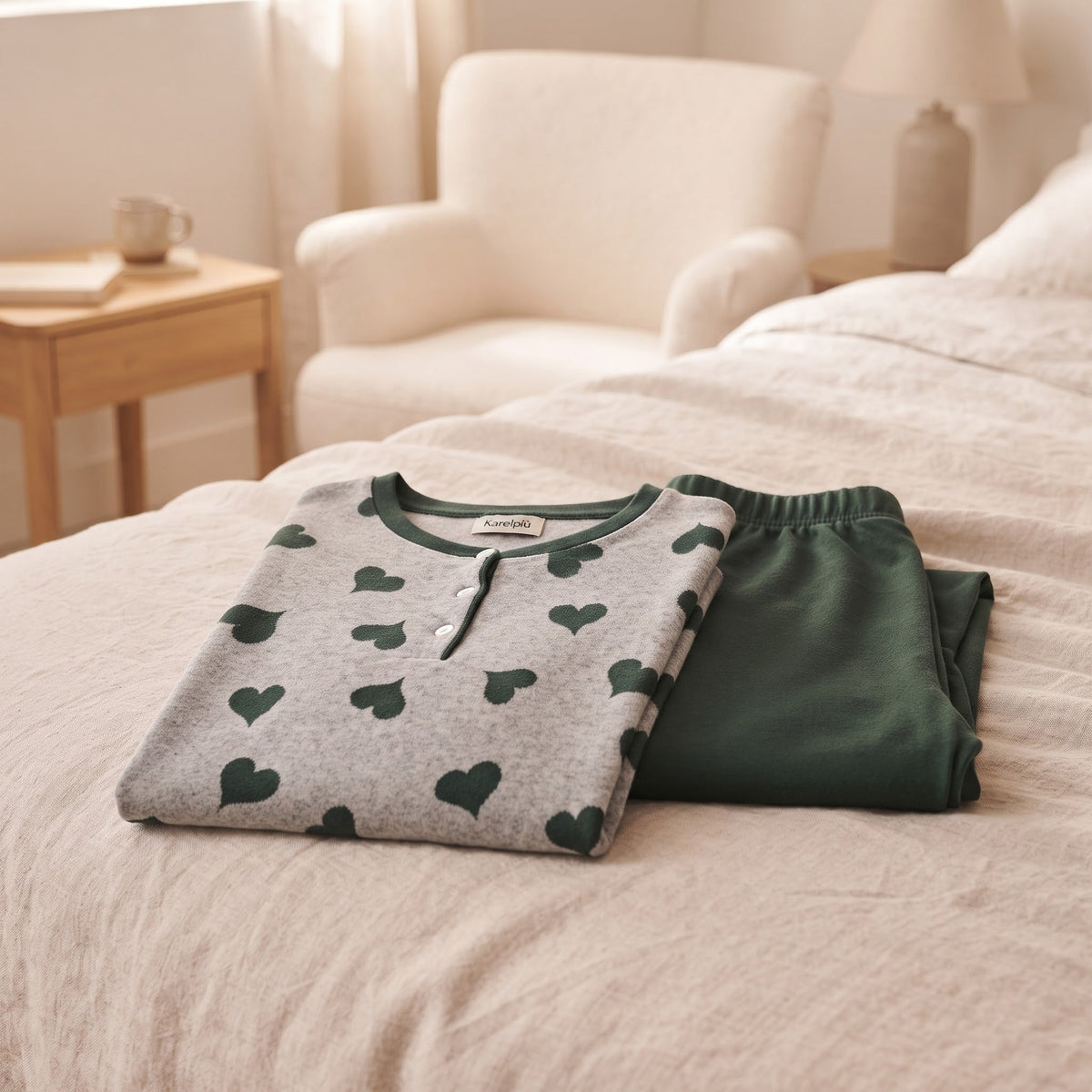 Pigiama Autunno/Inverno Donna Karel SK1311PLD M 30% COT 65% POL 5% AF - The King Luxury
