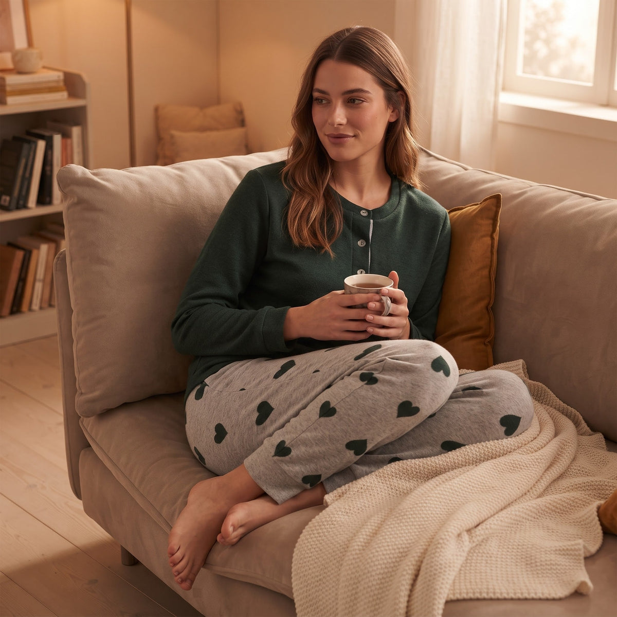 Pigiama Autunno/Inverno Donna Karel SK1312PLD XL 30% COT 65% POL 5% AF - The King Luxury