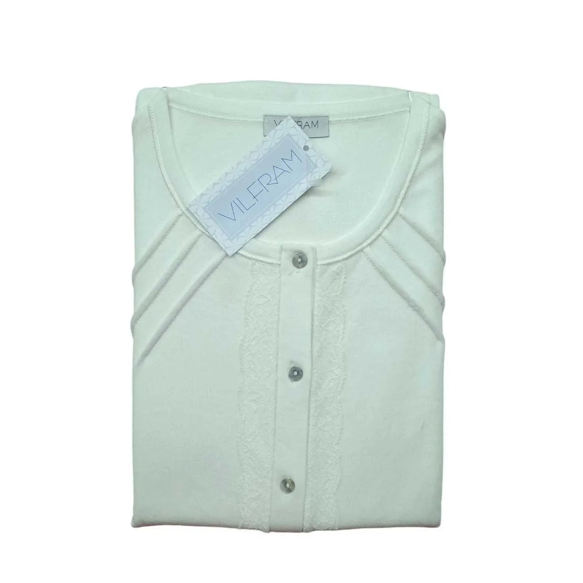 Pigiama Autunno/Inverno Donna Vilfram Interlock aperto 100% Cotone - The King Luxury
