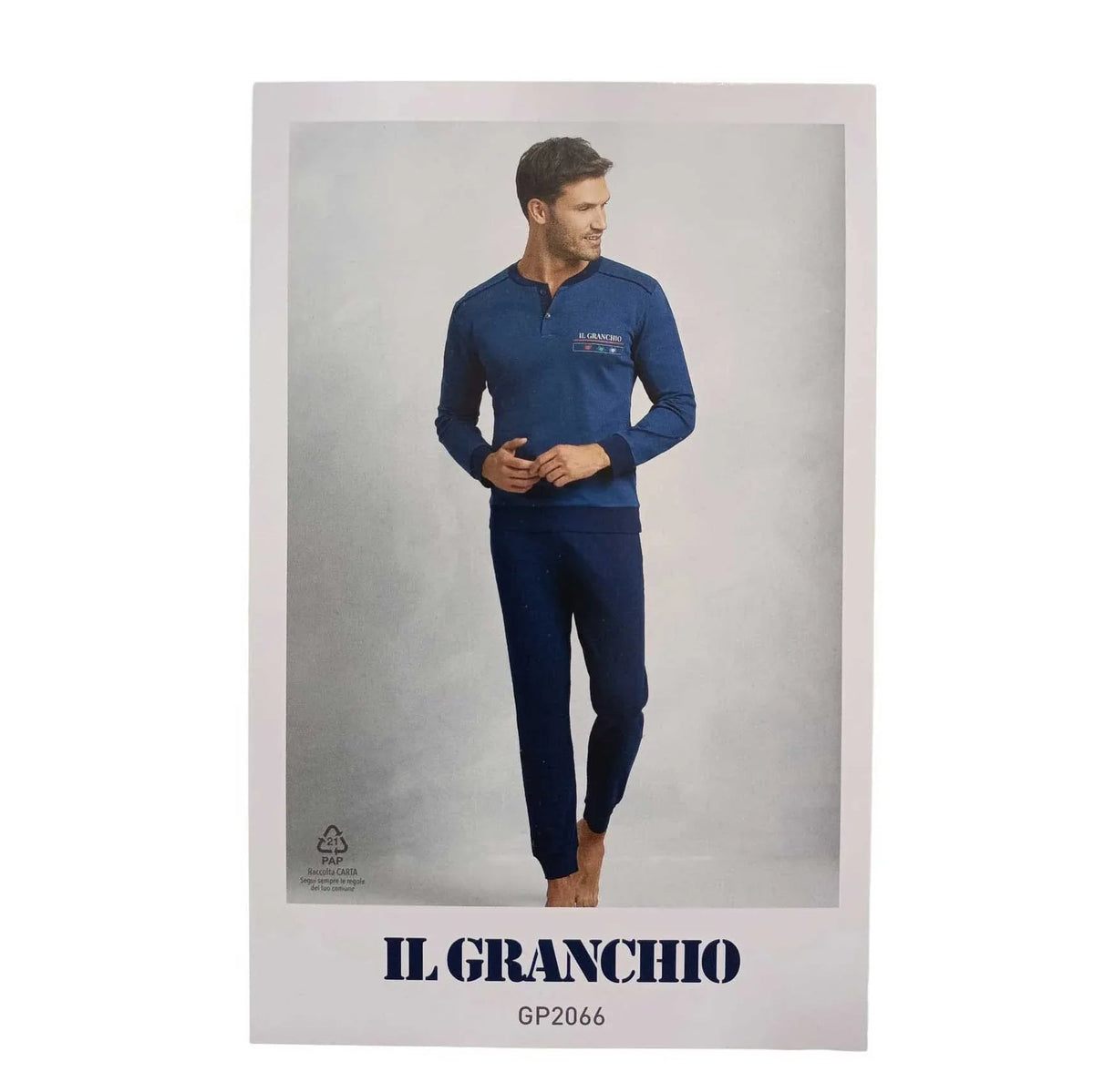 Pigiama Autunno/Inverno Uomo Il Granchio GP2066 48 Cotone interlock - The King Luxury