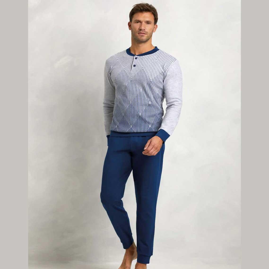 Pigiama Autunno/Inverno Uomo Il Granchio GP2069 Cotone interlock - The King Luxury