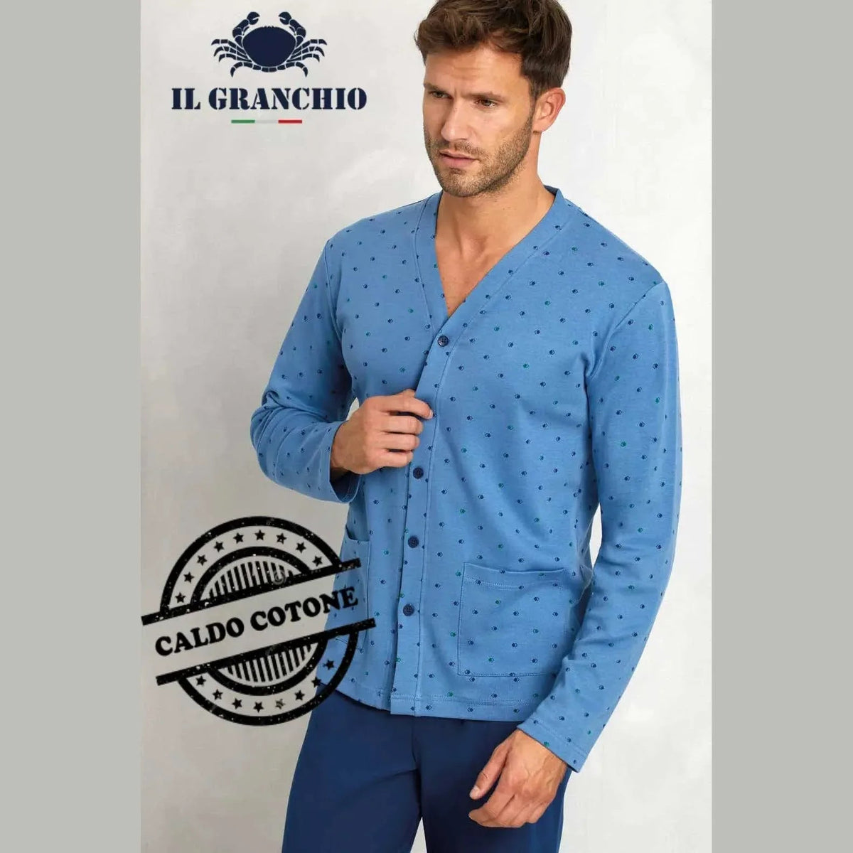 Pigiama Autunno/Inverno Uomo Il Granchio GP2073A Cotone interlock - The King Luxury