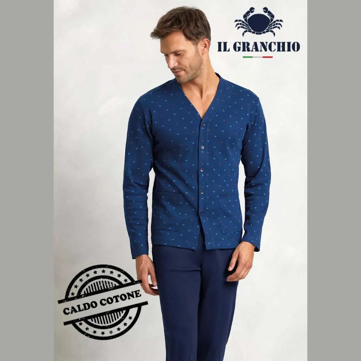 Pigiama Autunno/Inverno Uomo Il Granchio GP2073A Cotone interlock - The King Luxury