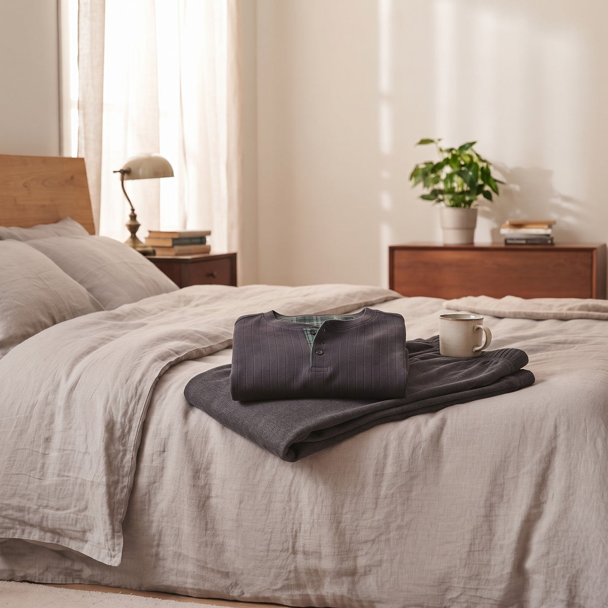 Pigiama Autunno/Inverno Uomo Karel PK1447PLU 52 100% CO - The King Luxury