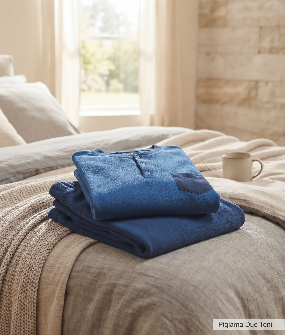 Pigiama Autunno/Inverno Uomo Karel SK1355PLU 50 30% COT 65% POL 5% AF - The King Luxury