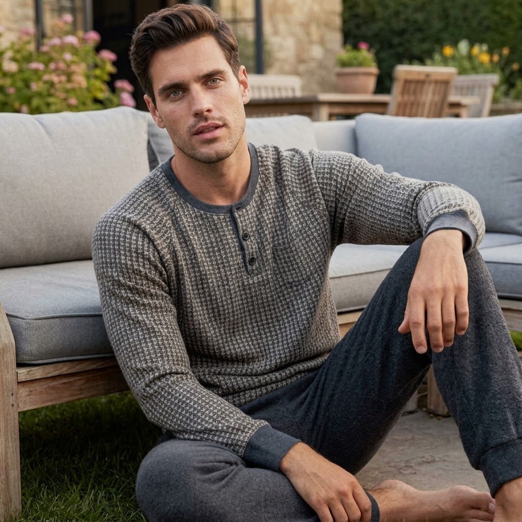 Pigiama Autunno/Inverno Uomo Karel SK1361PLU - The King Luxury