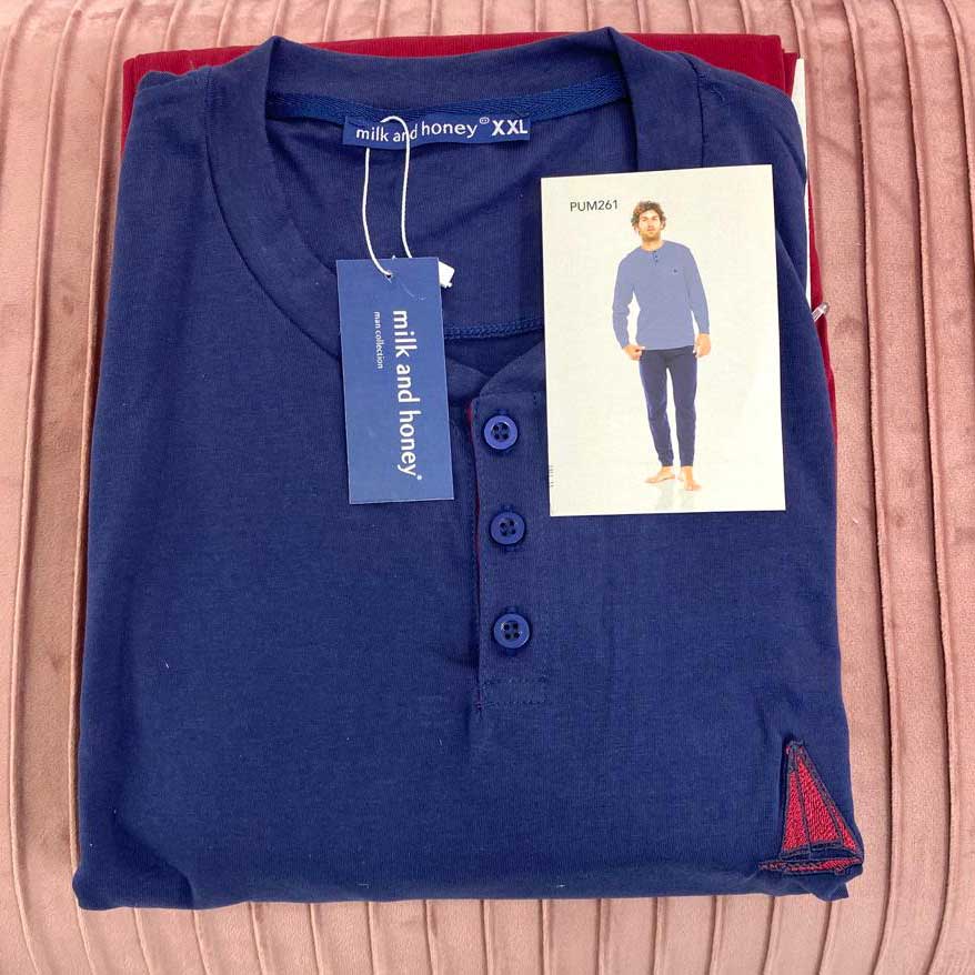 Pigiama Autunno/Inverno Uomo Milk And Honey Sail Boat Cotone - The King Luxury