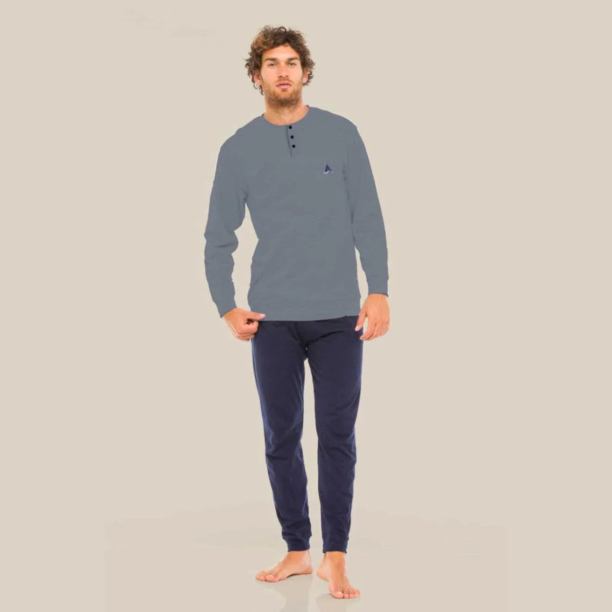 Pigiama Autunno/Inverno Uomo Milk And Honey Sail Boat Cotone - The King Luxury