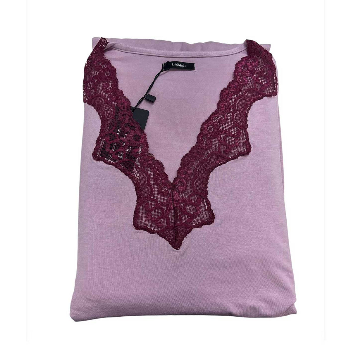 Pigiama Donna Autunno/Inverno Bisbigli BQ203626 – Scollo a V Manica e Pantalone Lungo - The King Luxury