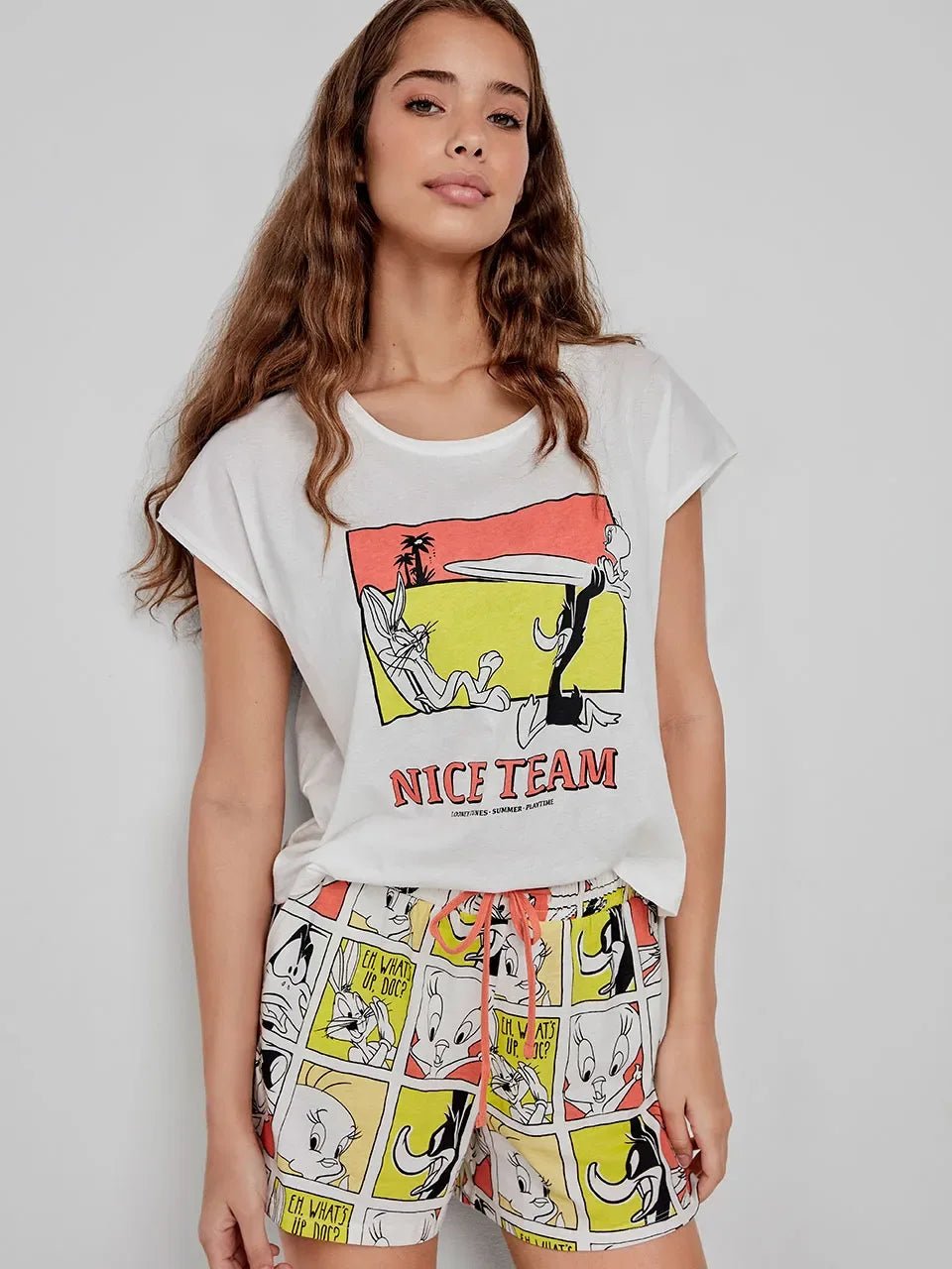 Pigiama Donna Gisela Primavera/Estate 2/20274S Corto Looney Tunes - The King Luxury