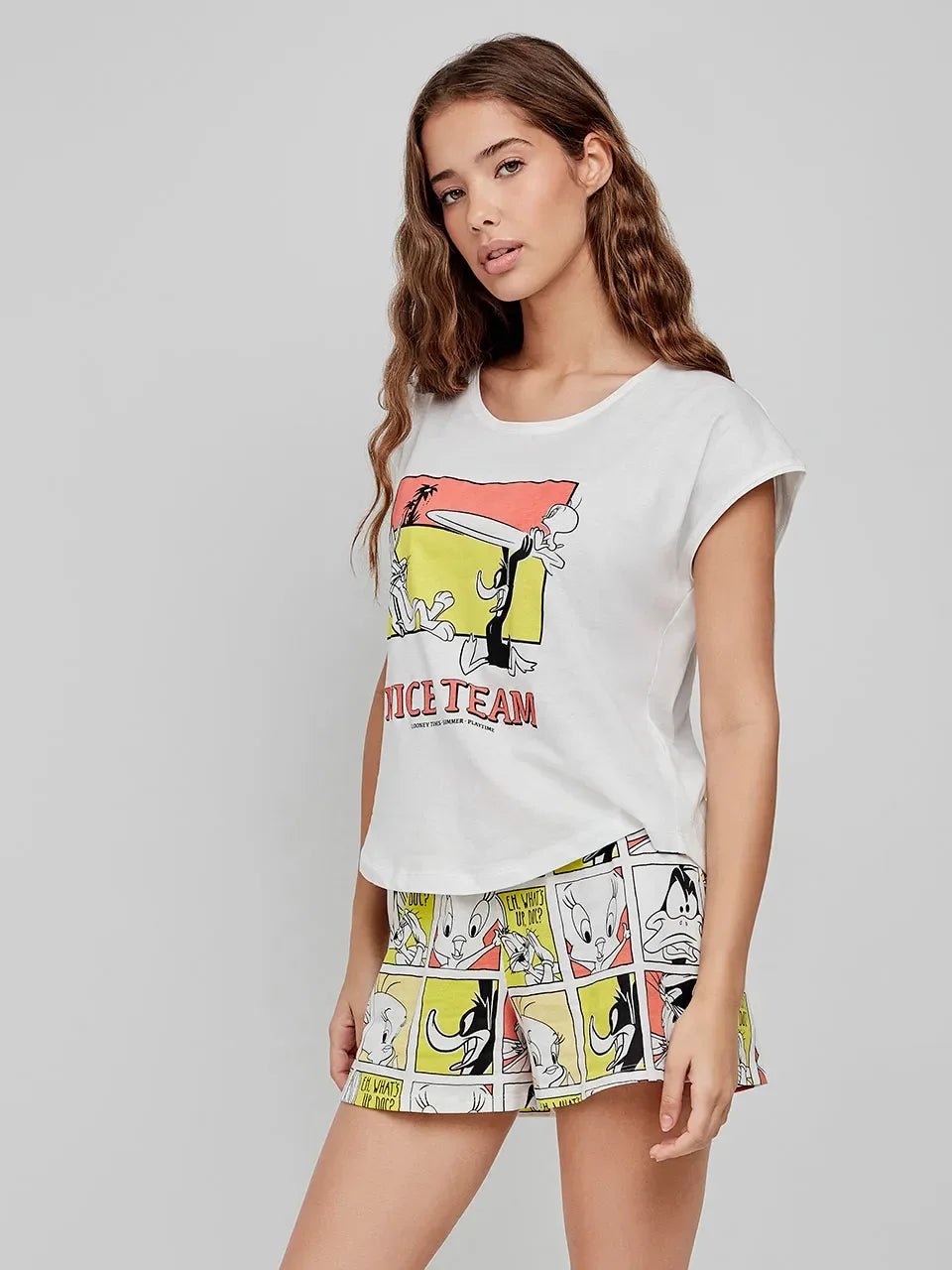 Pigiama Donna Gisela Primavera/Estate 2/20274S Corto Looney Tunes - The King Luxury