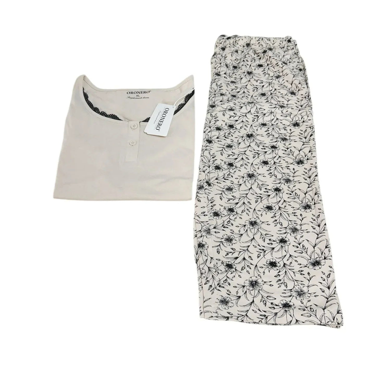 Pigiama Donna Primavera/Estate Oronero OD433 Cotone - The King Luxury