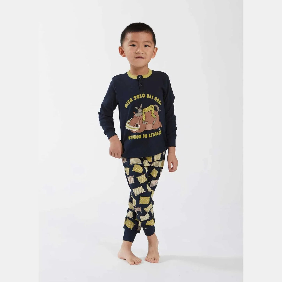 Pigiama Primavera/Estate Bimbo Happy People Letargo 9/10 anni 100% Cotone - The King Luxury