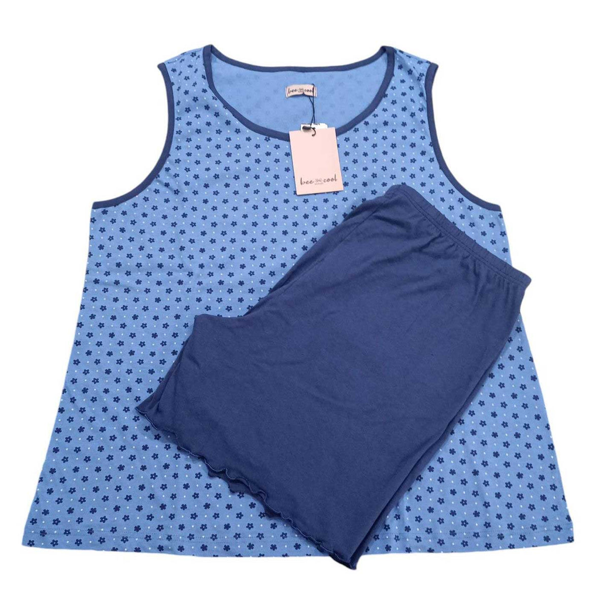 Pigiama Primavera/Estate Donna Bee Cool Smoothie Serie 5 44 100% Cotone - The King Luxury