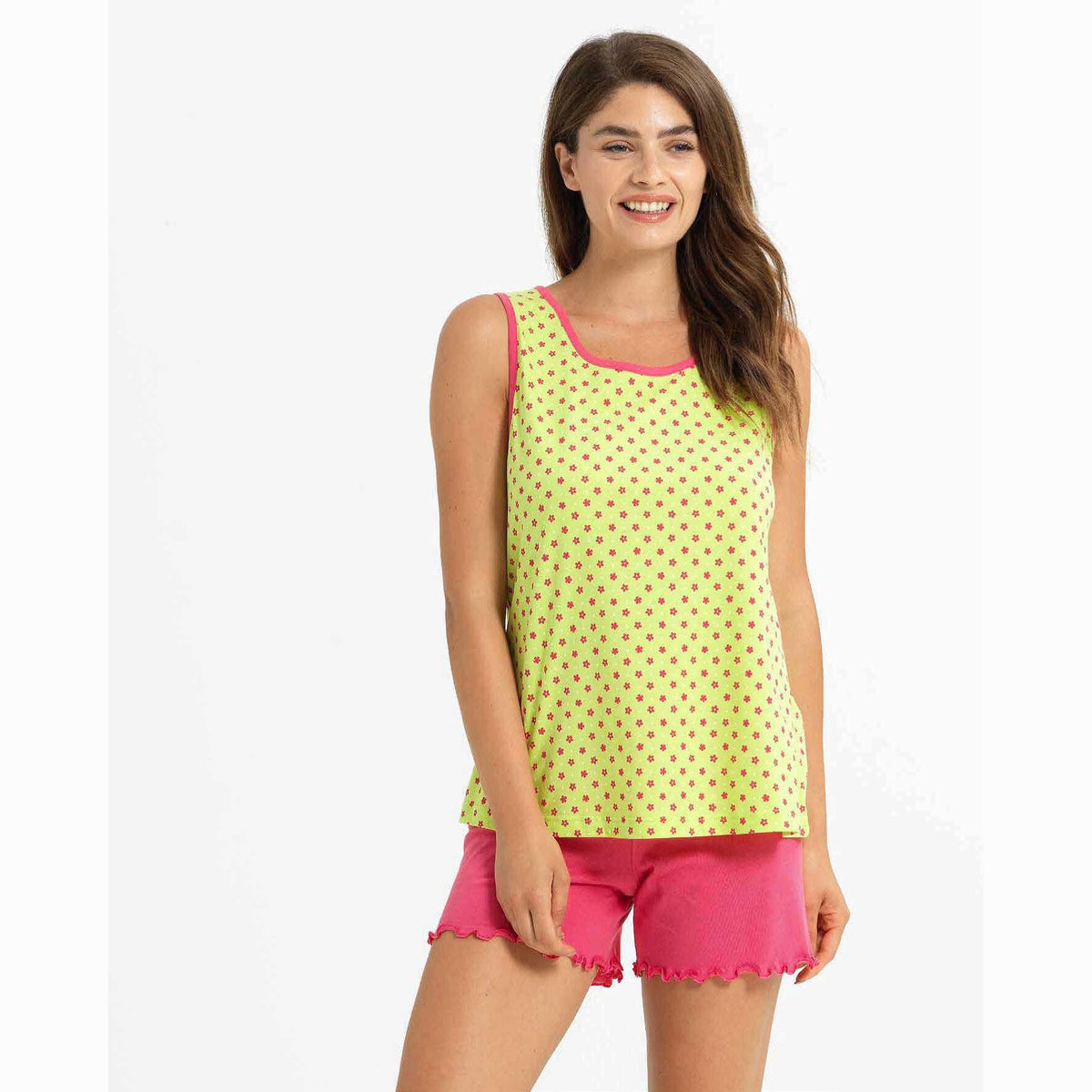 Pigiama Primavera/Estate Donna Bee Cool Smoothie Serie 5 48 100% Cotone - The King Luxury