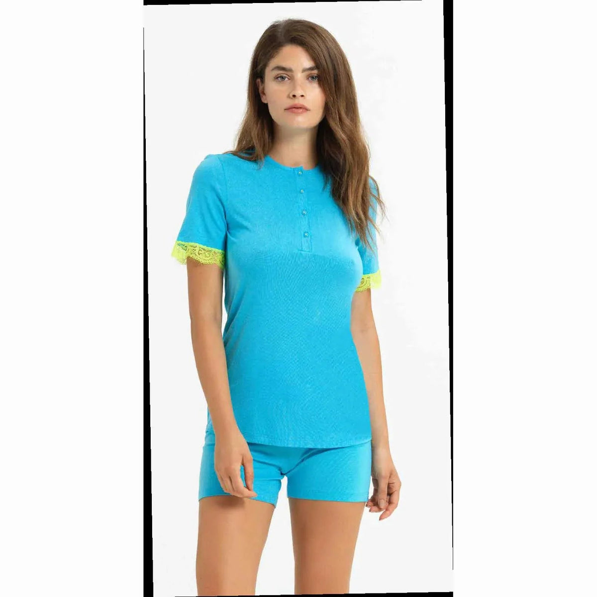 Pigiama Primavera/Estate Donna Bee Cool Smoothie Serie7 48 100% Cotone - The King Luxury