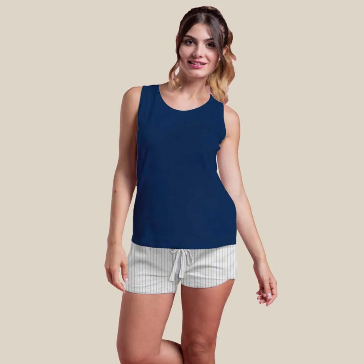 Pigiama Primavera/Estate Donna Milk And Honey Stripes L Cotone - The King Luxury