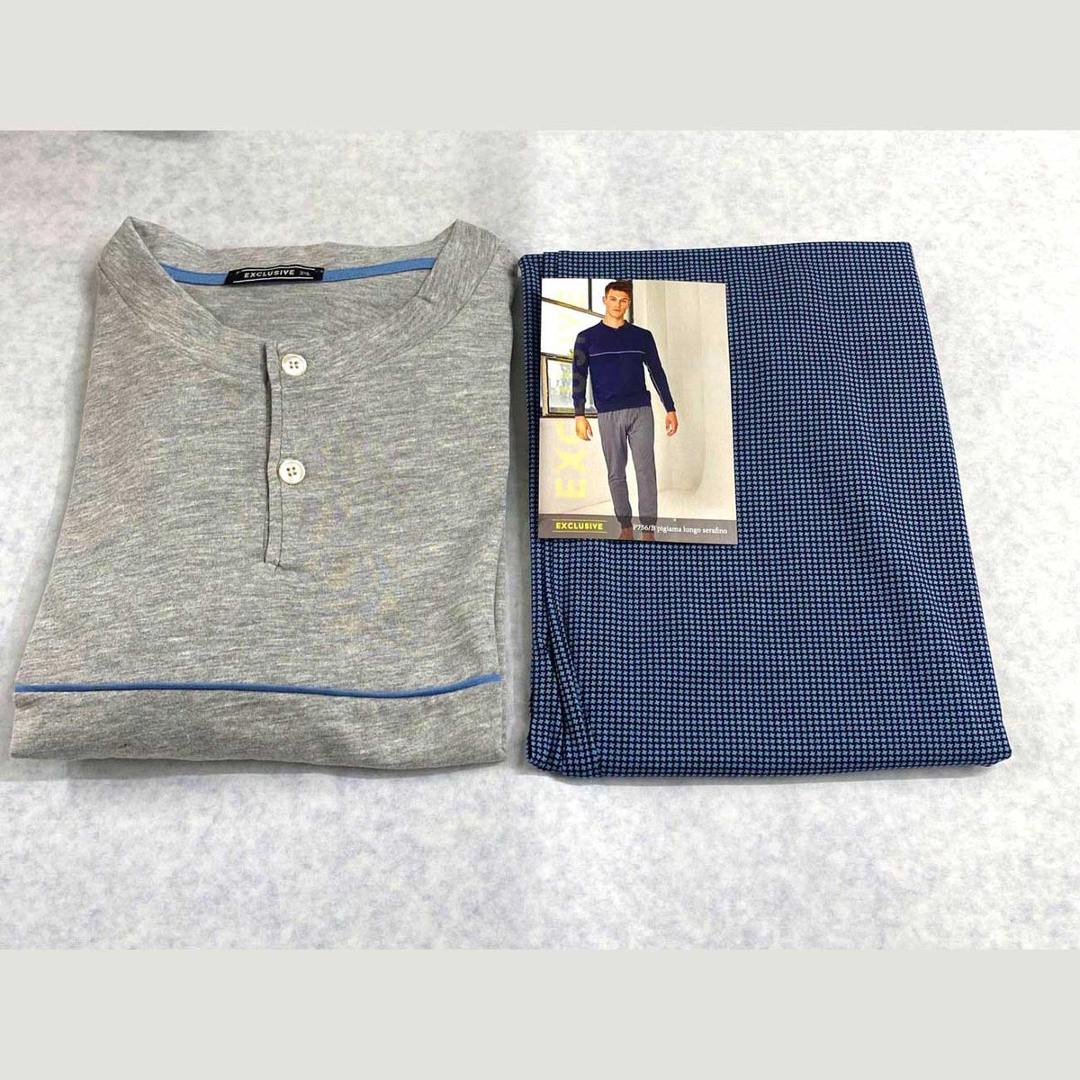 Pigiama Primavera/Estate Uomo Exclusive P756/B - The King Luxury