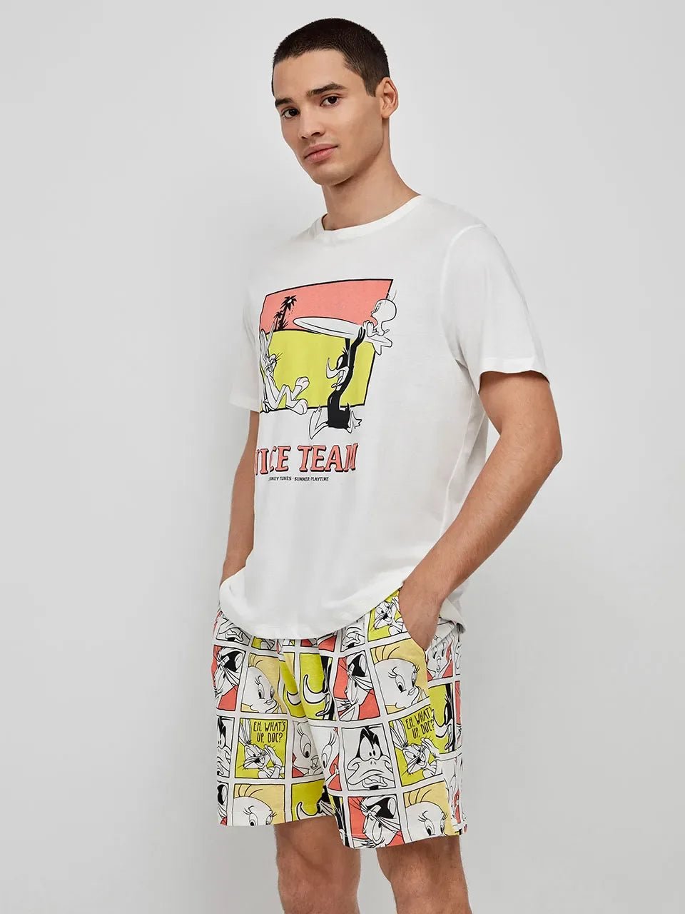 Pigiama Uomo Gisela Primavera/Estate 2/20276S Corto Looney Tunes - The King Luxury