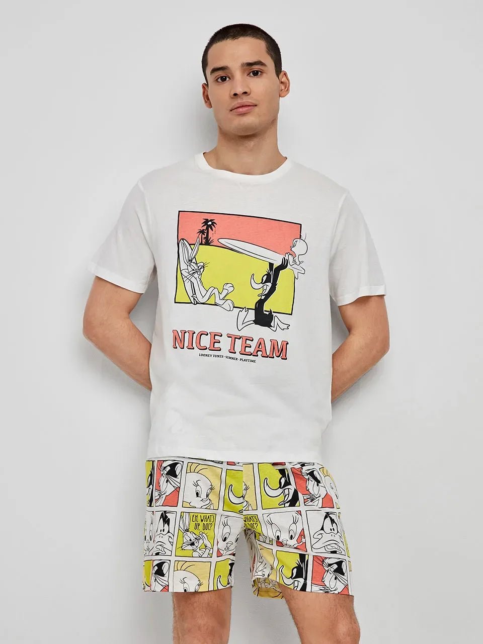 Pigiama Uomo Gisela Primavera/Estate 2/20276S Corto Looney Tunes - The King Luxury