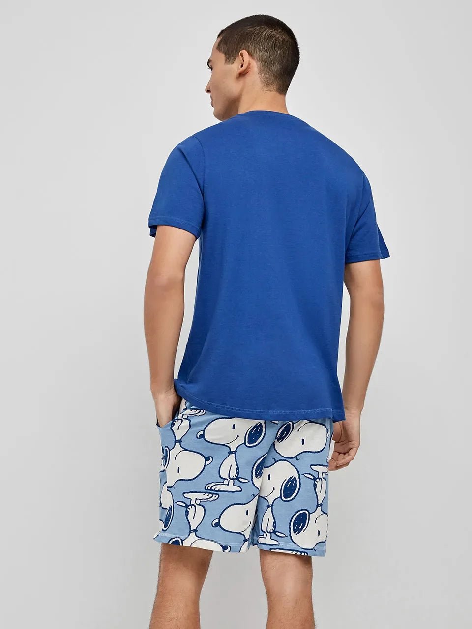 Pigiama Uomo Gisela Primavera/Estate 2/20284S Corto Stampa Snoopy - The King Luxury