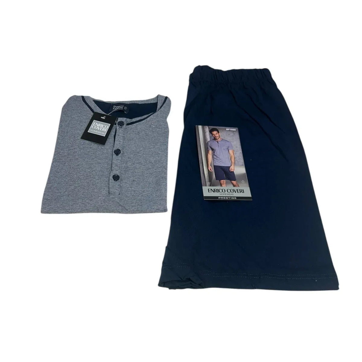 Pigiama Uomo Primavera/Estate Enrico Coveri EP1099 Cotone - The King Luxury