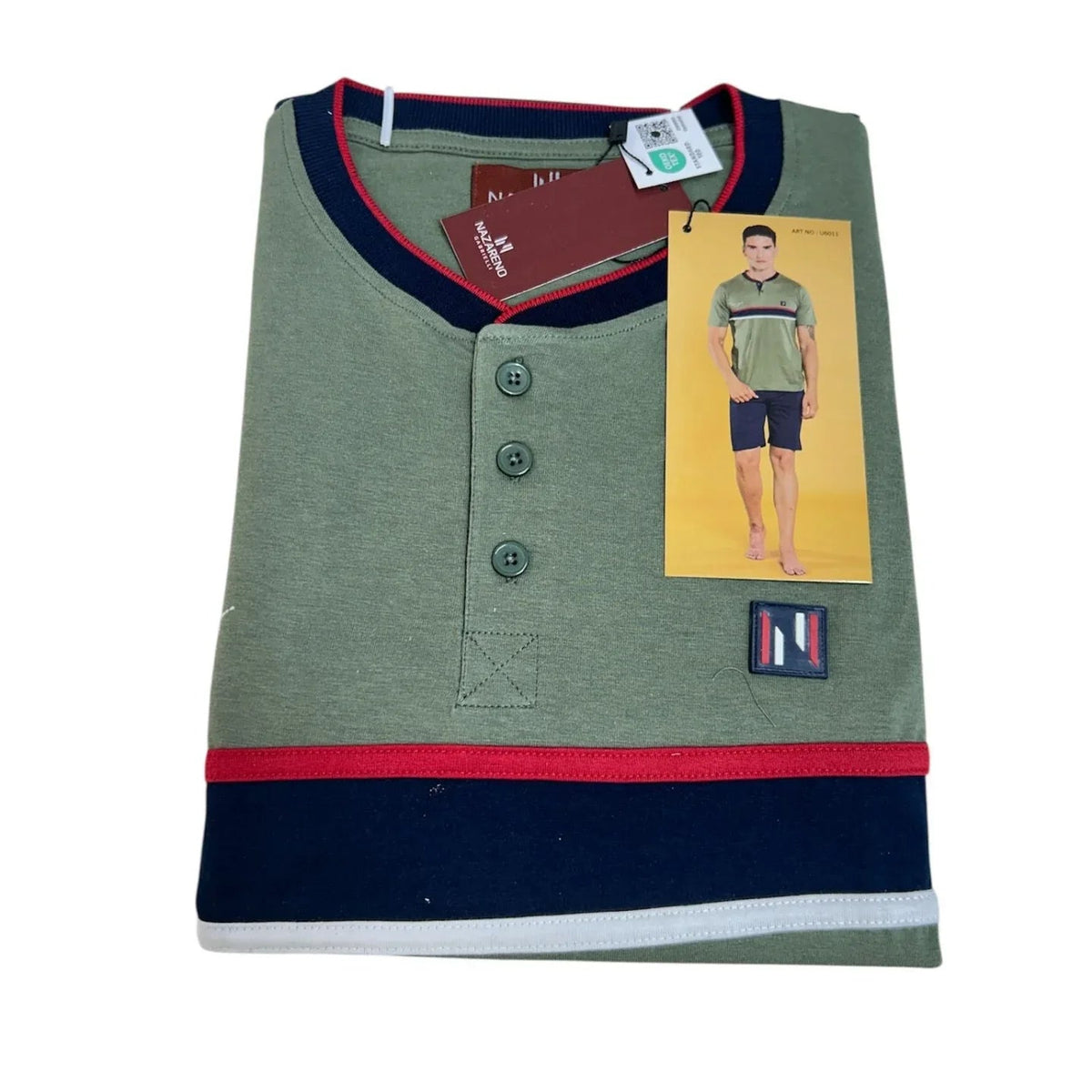 Pigiama Uomo Primavera/Estate Nazareno Gabrielli U6011 Cotone - The King Luxury