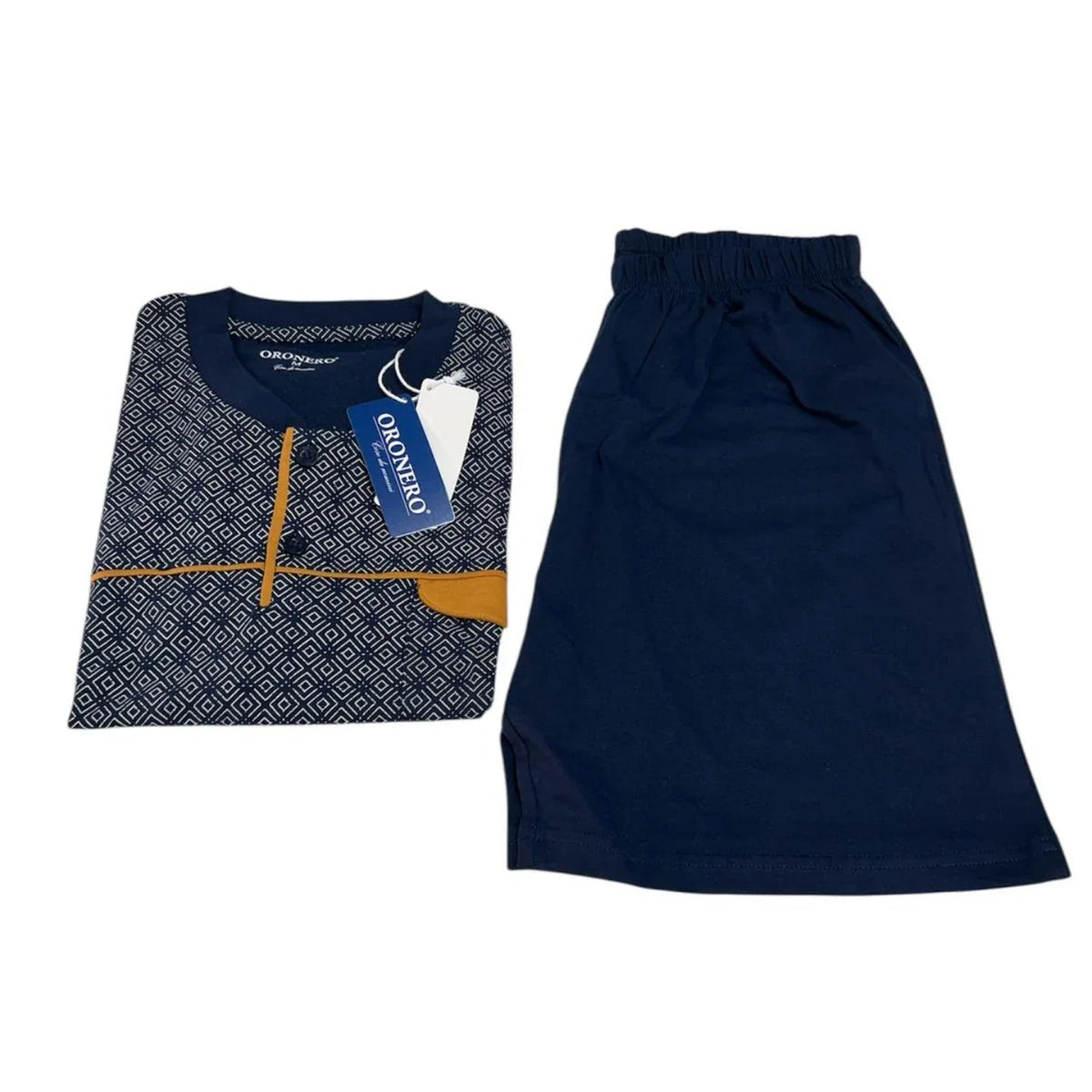 Pigiama Uomo Primavera/Estate Oronero OU458 Cotone - The King Luxury