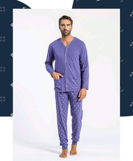 Pigiama Uomo Primavera/Estate Papalina Linea Mare Jersey - The King Luxury