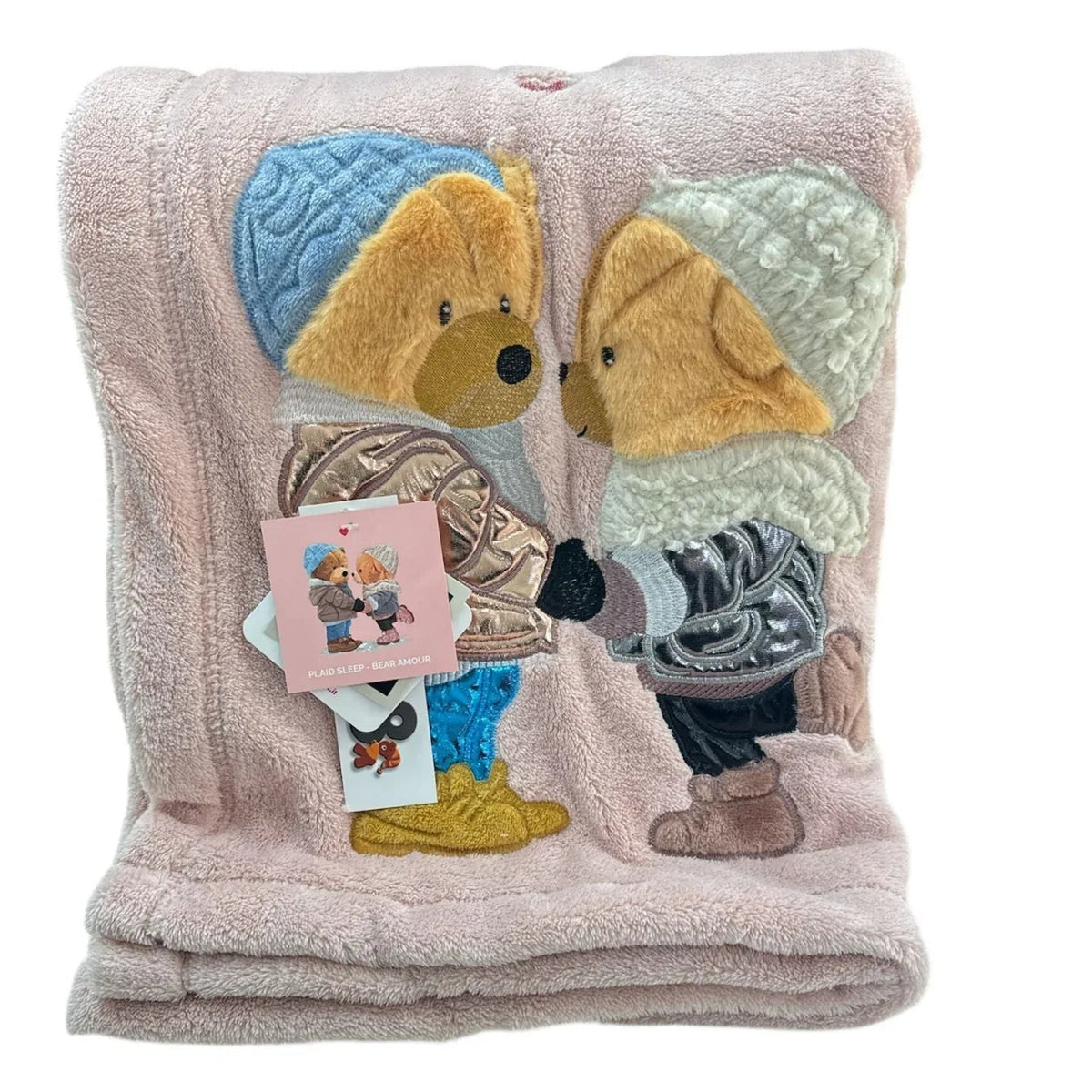 Plaid Daunex Bear Amour 150×200 cm – Microfibra Morbidissima - The King Luxury