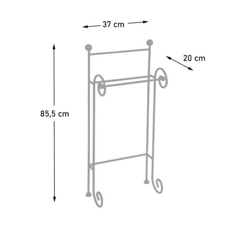 Porta Asciugamani Ceart Riccio Metallo - The King Luxury