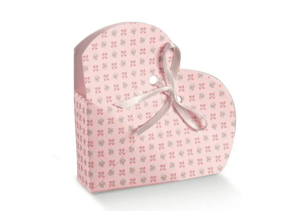 Scatolina Nascita Bimba a cuore Florentina Bloom Rosa - The King Luxury