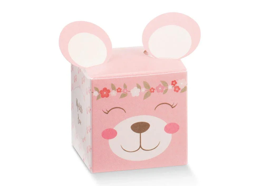 Scatolina Nascita Bimba Cubo Florentina Pon Pon Rosa - The King Luxury