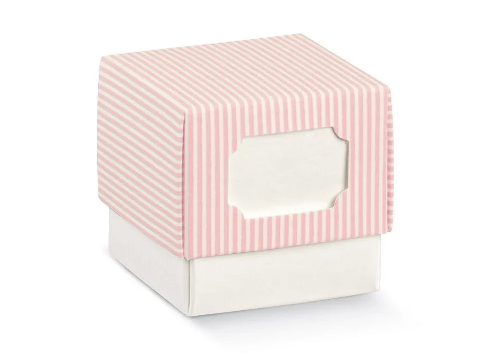 Scatolina Nascita Bimba Florentina Millerighe Rosa - The King Luxury