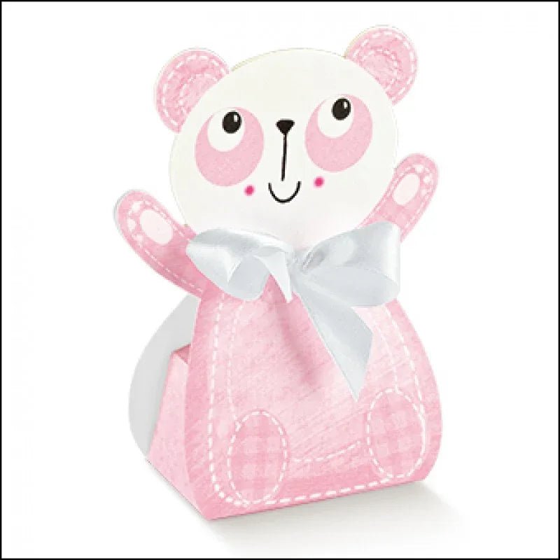 Scatolina Nascita Bimba Panda Florentina Rosa - The King Luxury