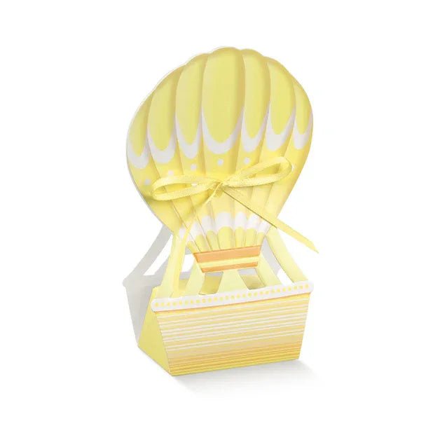 Scatolina Nascita Bimbo Bimba Mongolfiera Gialla Florentina - The King Luxury