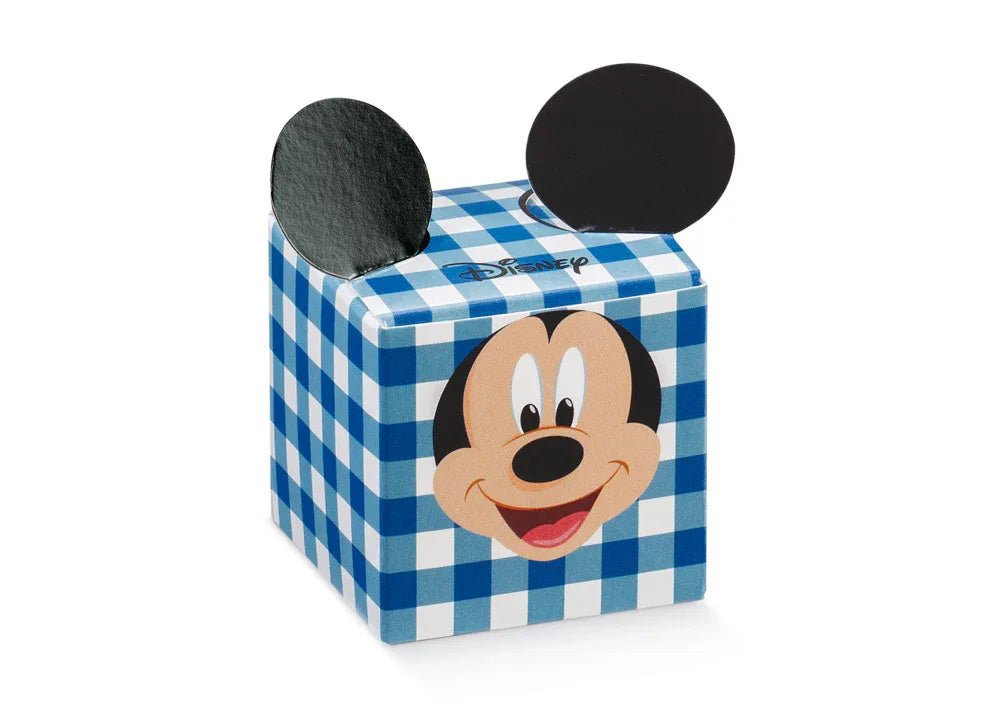 Scatolina Nascita Bimbo Cubo Disney Topolino Blu - The King Luxury
