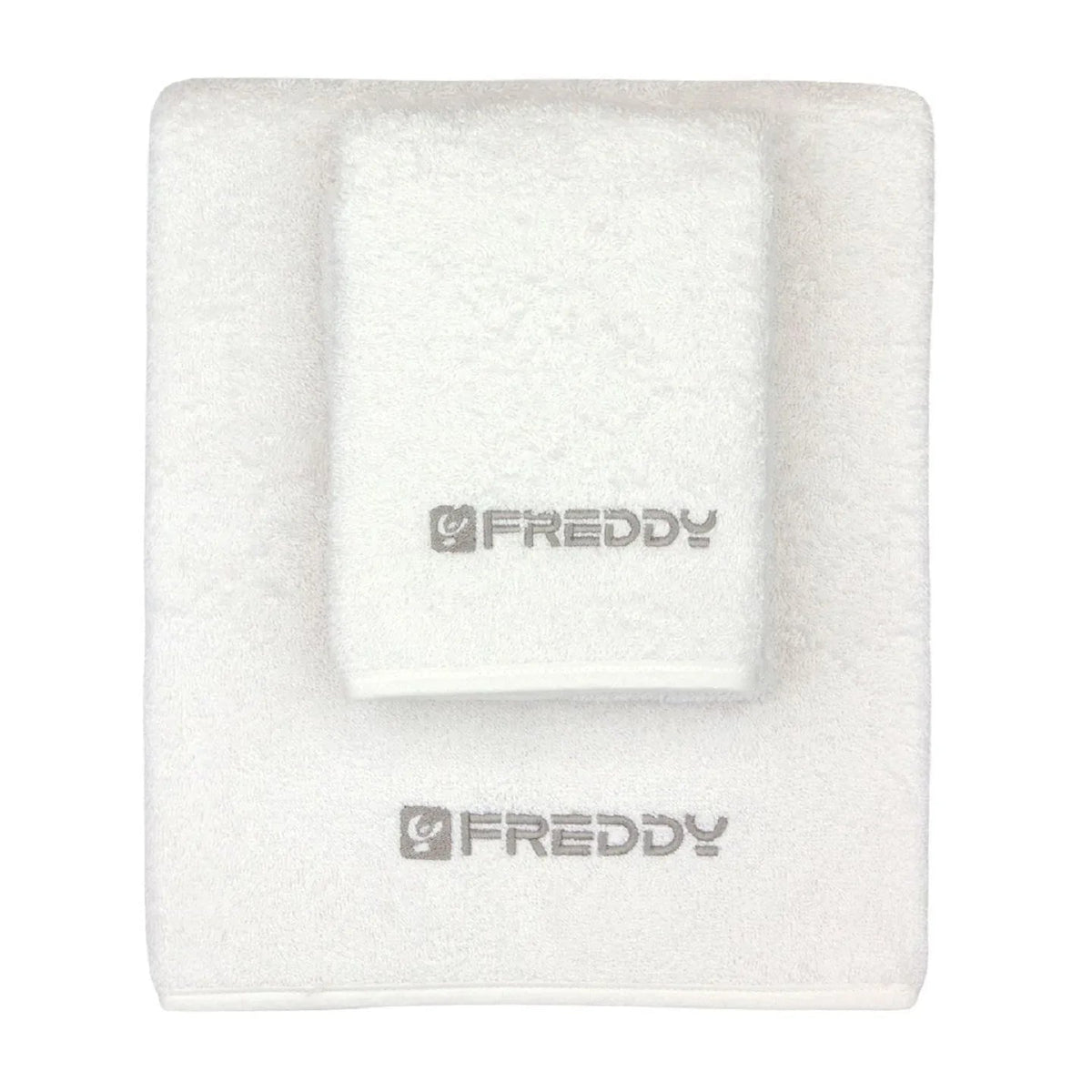 Set Asciugamani 1+1 Freddy F200 in Spugna di Cotone - The King Luxury