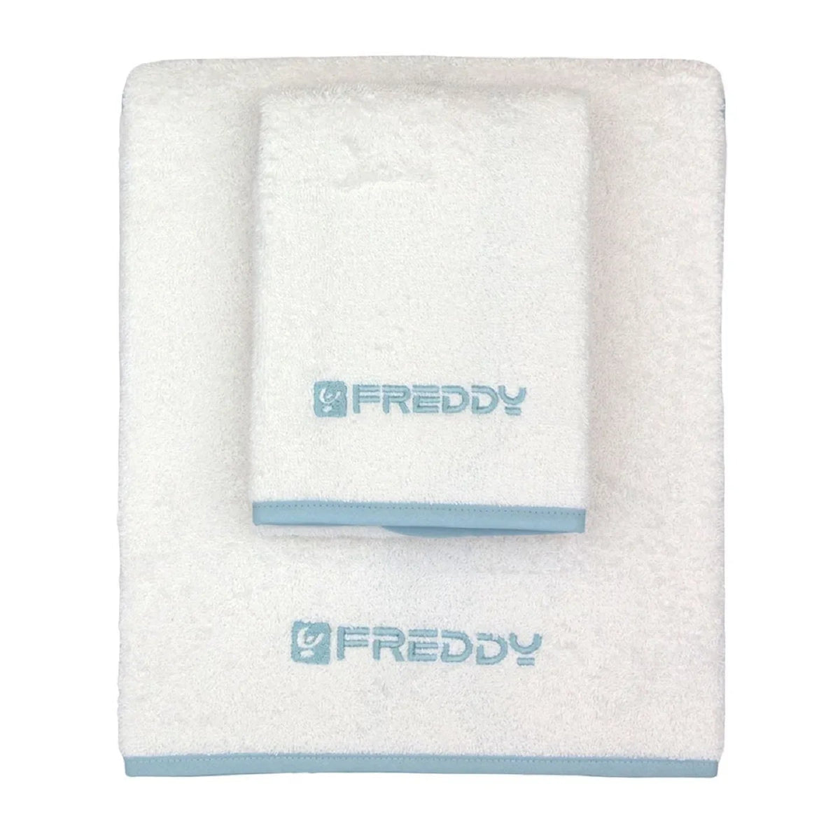Set Asciugamani 1+1 Freddy F200 in Spugna di Cotone - The King Luxury