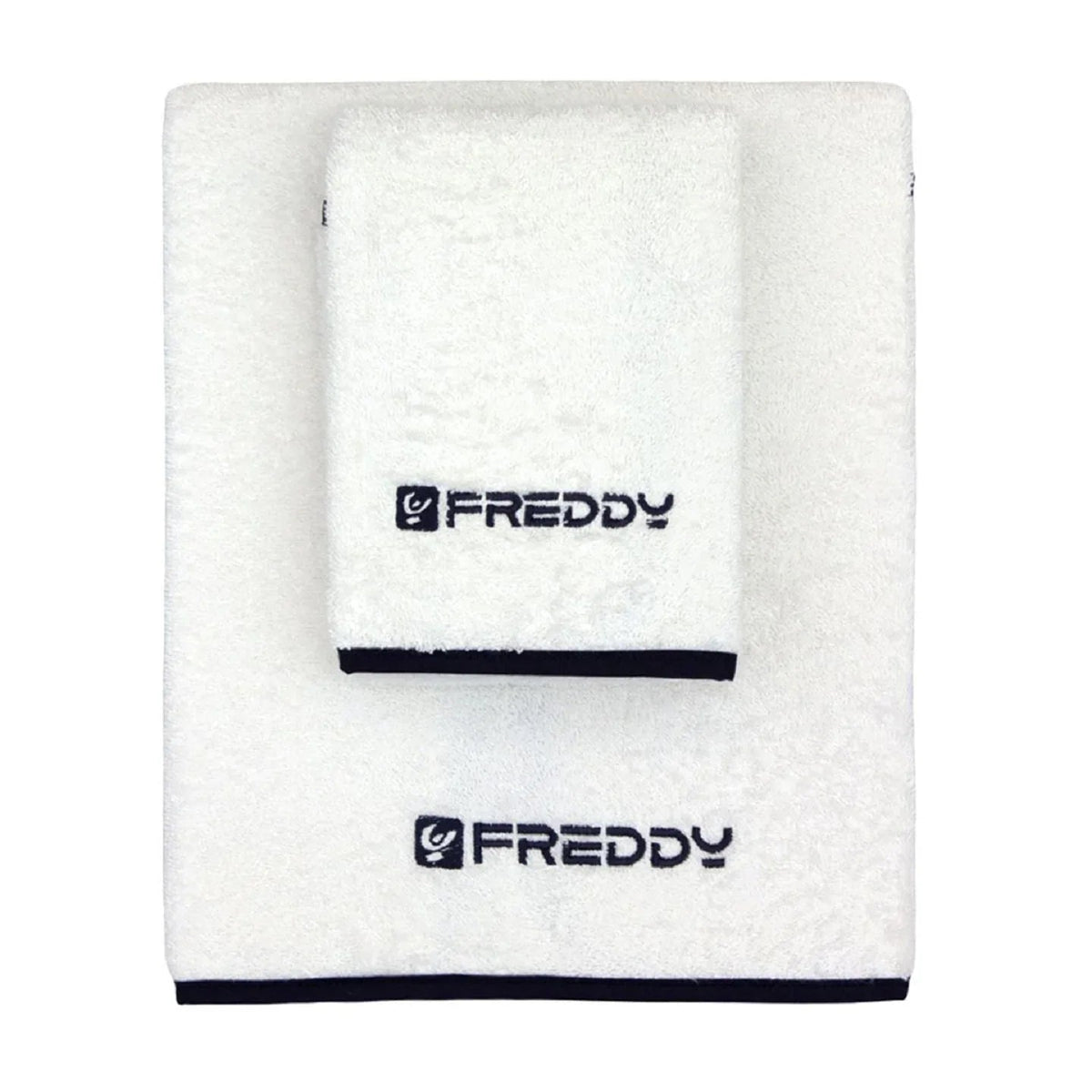 Set Asciugamani 1+1 Freddy F200 in Spugna di Cotone - The King Luxury