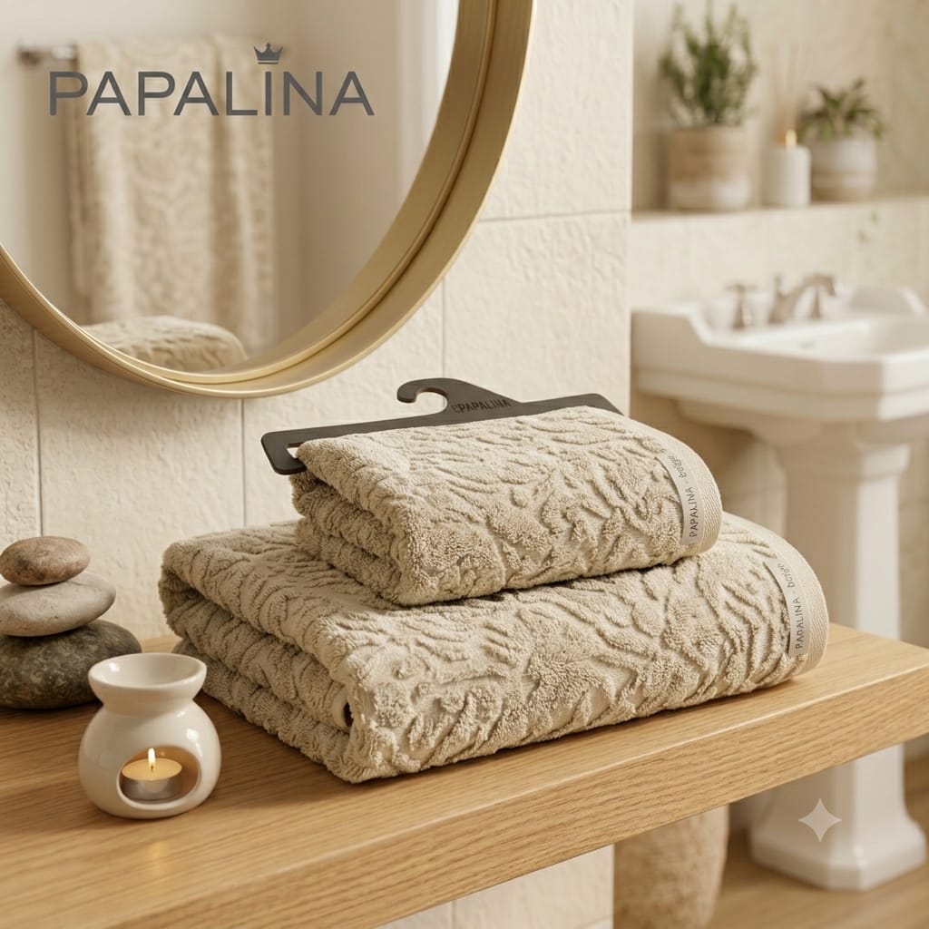 Set Asciugamani 1+1 Papalina Boboli Spugna di Cotone - The King Luxury
