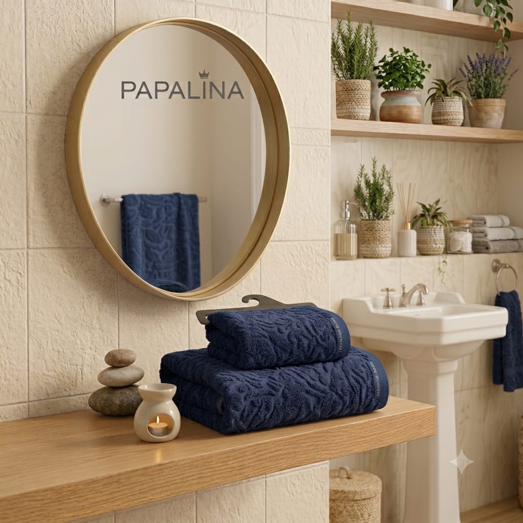 Set Asciugamani 1+1 Papalina Boboli Spugna di Cotone - The King Luxury