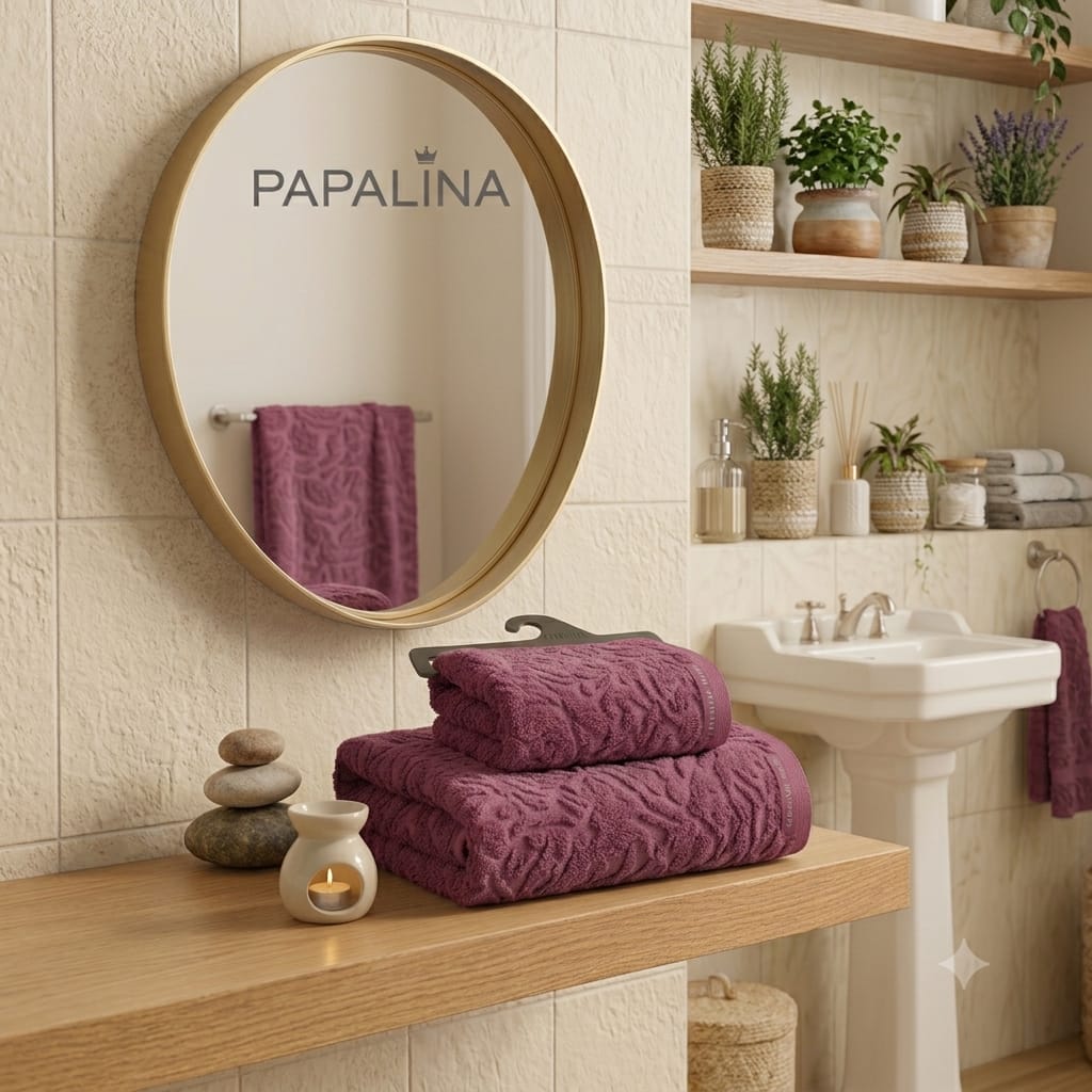 Set Asciugamani 1+1 Papalina Boboli Spugna di Cotone - The King Luxury