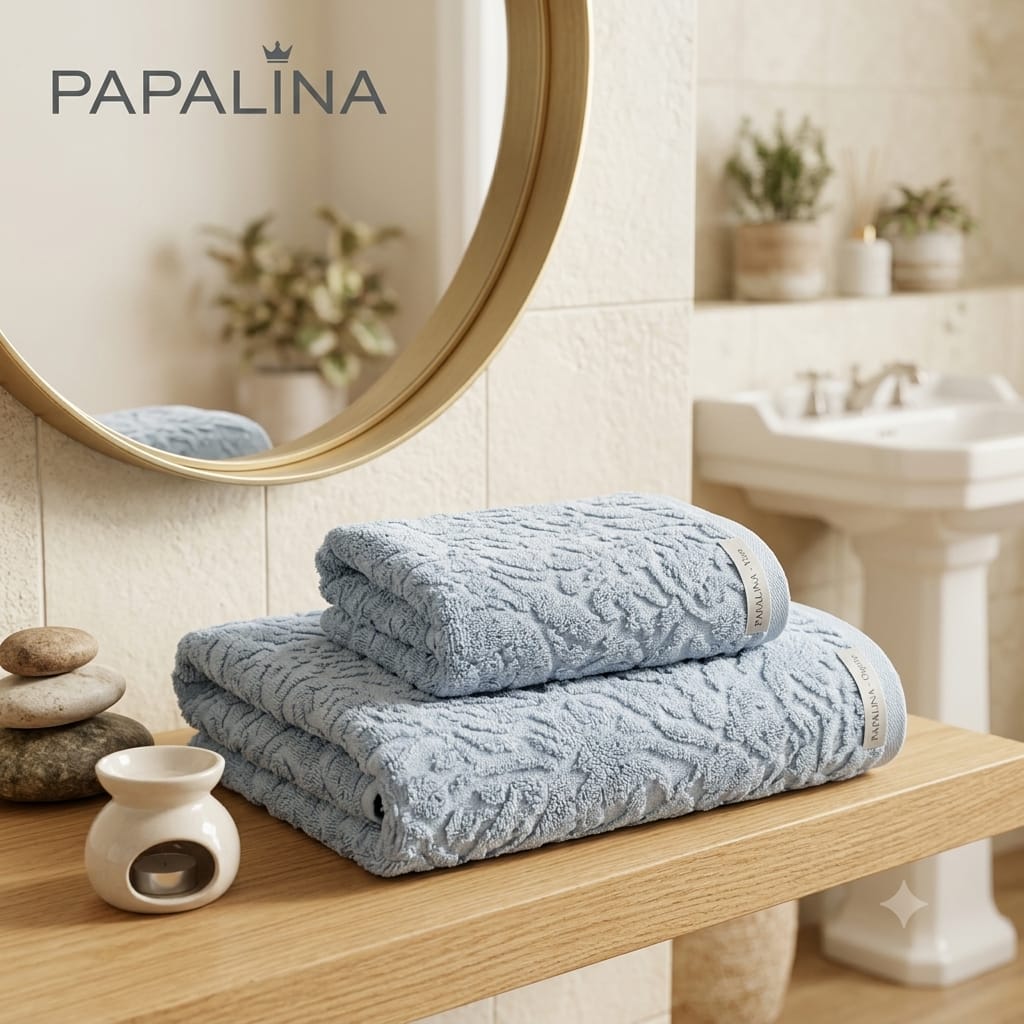 Set Asciugamani 1+1 Papalina Boboli Spugna di Cotone - The King Luxury