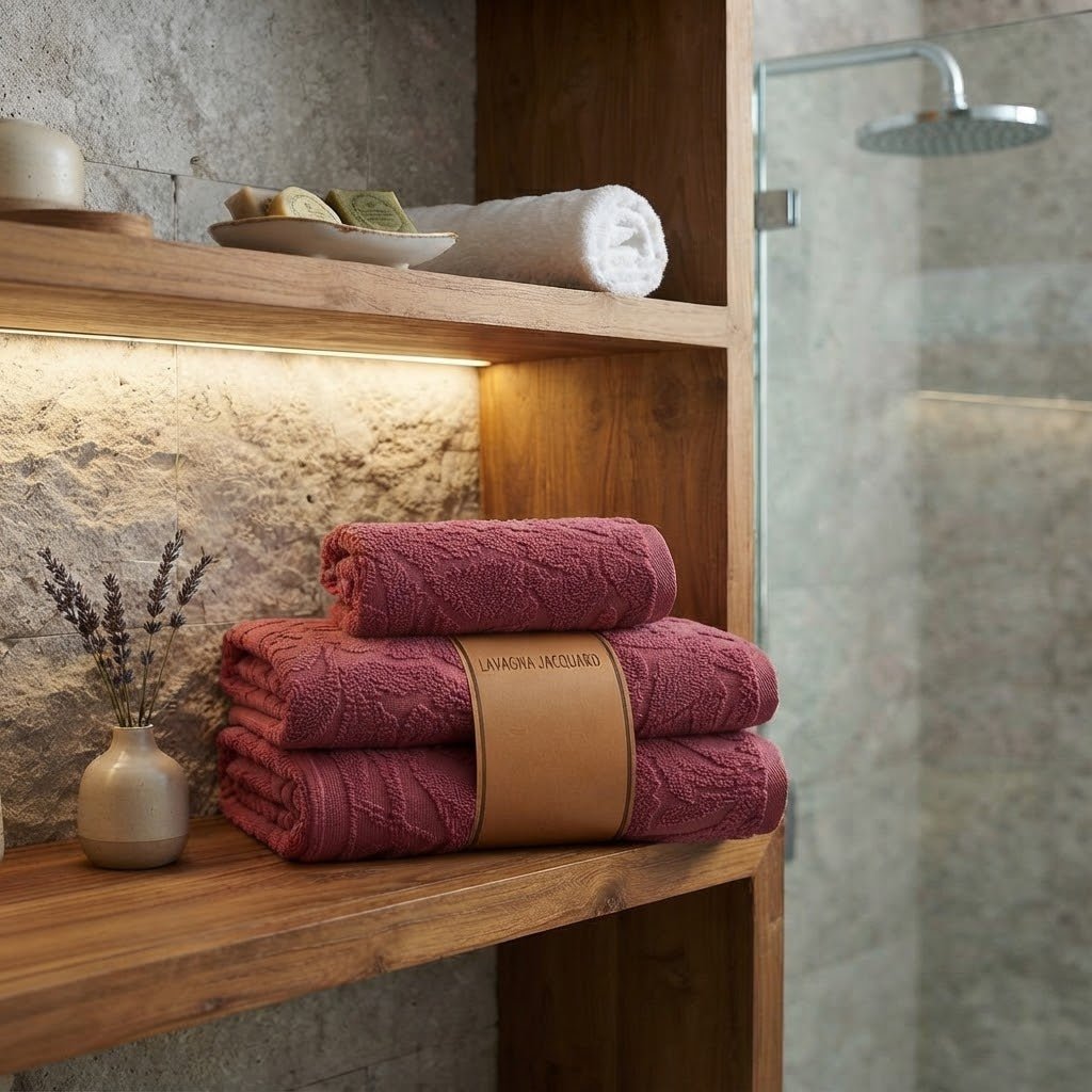 Set Asciugamani 1+1 Papalina Heller in Spugna Jacquard 100% Cotone - The King Luxury